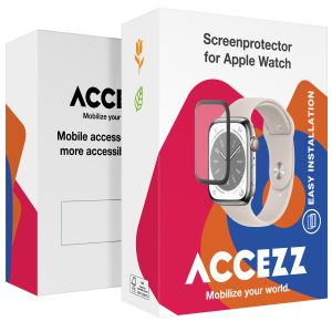 Accezz Displayschutzfolie mit Applikator für die Apple Watch Series 7-9 - 41 mm