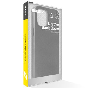 Accezz Leather Backcover mit MagSafe für das iPhone 15 Pro Max - Schwarz