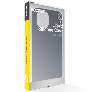 Accezz Liquid Silikoncase mit MagSafe für das iPhone 12 Mini - Dunkelblau
