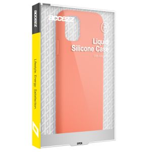 Accezz Liquid Silikoncase mit MagSafe für das iPhone 14 - Nektarine