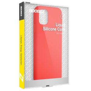 Accezz Liquid Silikoncase mit MagSafe für das iPhone 14 Pro - Rot