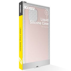 Accezz Liquid Silikoncase mit MagSafe für das iPhone 12 (Pro) - Rosa