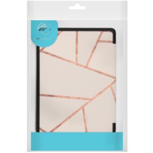 iMoshion Design Slim Hard Case Sleepcover für das Kobo Clara 2E / Tolino Shine 4 - White Graphic