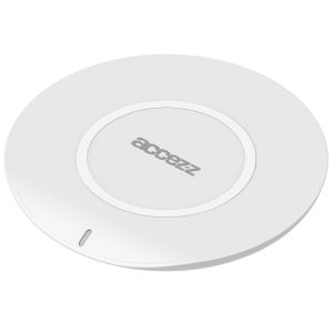 Accezz Qi Soft Touch Wireless Charger für das iPhone 15 - Kabelloses Ladegerät - 10 Watt - Weiß