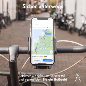 Accezz Handyhalterung für das Fahrrad für das Samsung Galaxy S10 Plus - Verstellbar - Universell - Schwarz