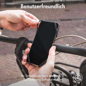 Accezz Handyhalterung für das Fahrrad für das iPhone 13 Pro Max - Verstellbar - Universell - Schwarz