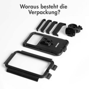 Accezz Handyhalterung Pro Fahrrad für das iPhone 13 - universell - mit Gehäuse - schwarz