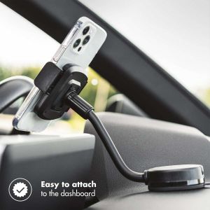 Accezz Handyhalterung für das Auto für das iPhone SE (2022) - universell - Armaturenbrett - Schwarz