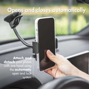 Accezz Handyhalterung für das Auto für das OnePlus Nord 2 - Universell - Windschutzscheibe - Schwarz
