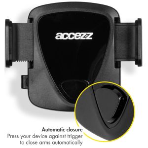 Accezz Handyhalterung Auto für das iPhone Xs Max- verstellbar- universell- Lüftungsgitter- schwarz