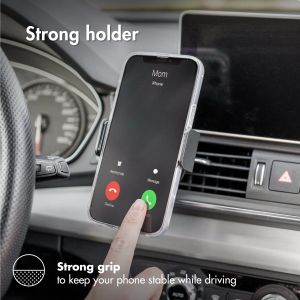 Accezz Handyhalterung Auto für das iPhone 8 Plus- verstellbar- universell- Lüftungsgitter- schwarz