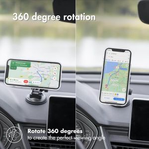 Accezz Handyhalterung für das Auto für das iPhone 14 Pro Max - MagSafe -  Armaturenbrett und Windschutzscheibe - Magnetisch - Schwarz