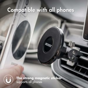 Accezz Handyhalterung für das Auto iPhone 13 Pro Max - MagSafe - Lüftungsgitter - magnetisch - schwarz