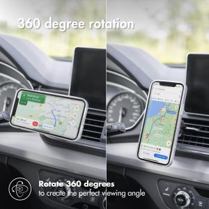 Accezz Handyhalterung für das Auto für das iPhone 14 - MagSafe - Lüftungsgitter - Magnetisch - Schwarz