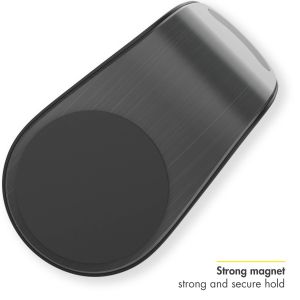Accezz Handyhalterung für das Auto für das iPhone 13 Mini - Universell - Lüftungsgitter - Magnetisch - Schwarz