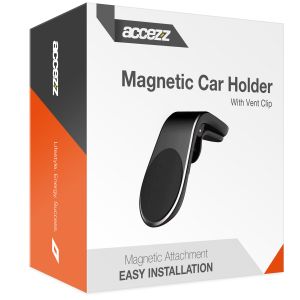 Accezz Handyhalterung für das Auto für das iPhone 14 - Universell - Lüftungsgitter - Magnetisch - Schwarz