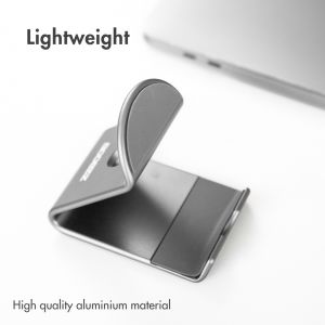 Accezz Handyhalterung für den Schreibtisch für das Samsung Galaxy S23 Plus - Tablethalter für den Schreibtisch - Premium - Aluminium - Grau