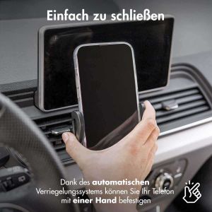 iMoshion Handyhalterung für das Auto für das Samsung Galaxy A52s – Verstellbar – Universell – Carbon – Lüftungsgitter – Schwarz
