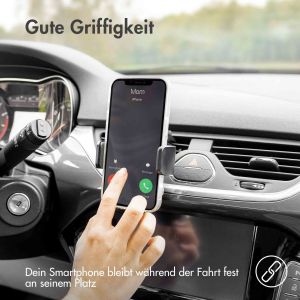 Accezz ﻿Handyhalterung Auto für das iPhone 15 - Kabelloses Ladegerät - Lüftungsgitter - Schwarz