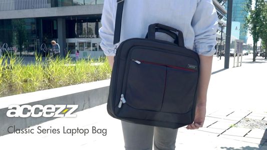 Accezz Business Series Laptop Bag - ﻿Laptoptasche - Geeignet für Laptops bis 17,3 Zoll - Schwarz