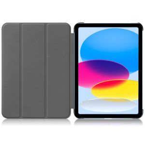 iMoshion Trifold Klapphülle für das iPad 10 (2022) 10.9 Zoll - Dunkelblau
