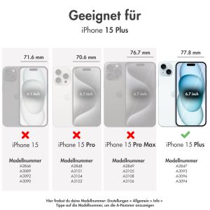 Apple Silikon-Case MagSafe für das iPhone 15 Plus - Guava