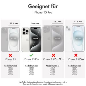 OtterBox Defender Rugged Case mit MagSafe für das iPhone 15 Pro - Transparent / Schwarz