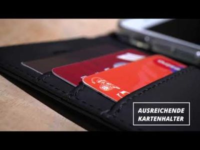 Accezz Schwarzes Wallet TPU Klapphülle für das Samsung Galaxy J7(2017)