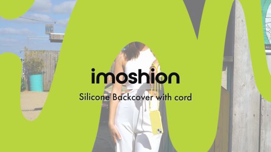 iMoshion Silikonhülle mit Band für das iPhone 15 - Rosa