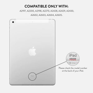 Burga Tablet Case für das iPad 9 (2021) 10.2 Zoll / iPad 8 (2020) 10.2 Zoll / iPad 7 (2019) 10.2 Zoll - Rosé Gold Marble