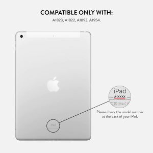 Burga Tablet Case für das iPad 6 (2018) 9.7 Zoll / iPad 5 (2017) 9.7 Zoll - Rosé Gold Marble