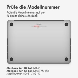 iMoshion Hard Cover für das MacBook Air 13 Zoll (2022) / Air 13 Zoll (2024) M3 chip - A2681 / A3113 - Petrol Green