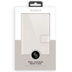 Selencia Echtleder Klapphülle für das Samsung Galaxy A32 (5G)- Grau