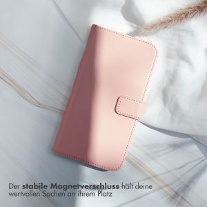 Selencia Echtleder Klapphülle für das iPhone 13 Pro Max - Rosa
