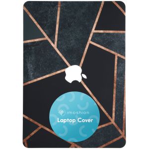 iMoshion Laptop Cover für das MacBook Air 13 Zoll (2022) / Air 13 Zoll (2024) M3 chip - A2681 / A3113 - Black Graphic