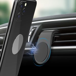 Accezz Handyhalterung für das Auto für das iPhone 15 Plus - Universell - Lüftungsgitter - Magnetisch - Schwarz