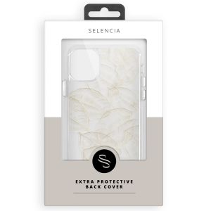 Selencia Zarya Fashion-Backcover mit zuverlässigem Schutz für das Samsung Galaxy S22 - Gold Botanic