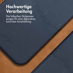 Accezz Premium Leather Card Slot Back Cover für das iPhone 14 Pro Max - Dunkelblau