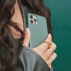 Nudient Thin Case für das iPhone 12 (Pro) - Misty Green