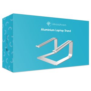 iMoshion ﻿Aluminium-Laptophalter - Laptophalter - Schreibtisch - Universal - Dunkelgrau