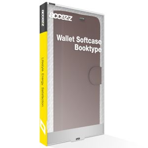 Accezz Wallet TPU Klapphülle für das iPhone 14 Pro Max - Braun