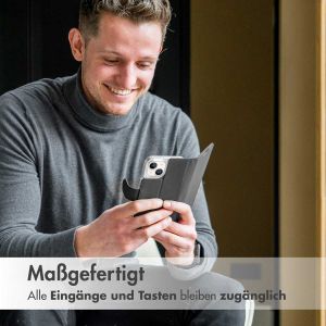 Accezz Wallet TPU Klapphülle Schwarz für das iPhone 12 (Pro)