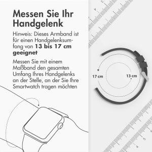 iMoshion Mailändische Magnetarmband für die Apple Watch Series 1-9 / SE / Ultra (2) - 42/44/45/49 mm - Größe S - Schwarz