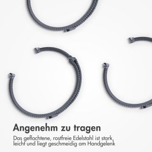 iMoshion Mailändische Magnetarmband für die Apple Watch Series 1-9 / SE - 38/40/41 mm - Größe S - Grau