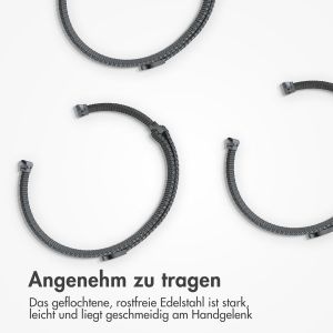 iMoshion Mailändische Magnetarmband für die Apple Watch Series 1-9 / SE - 38/40/41 mm - Größe S - Space Gray