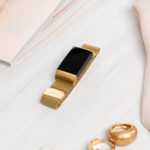 iMoshion Mailändische Magnetarmband für das Fitbit Versa 3 - Größe M - Gold