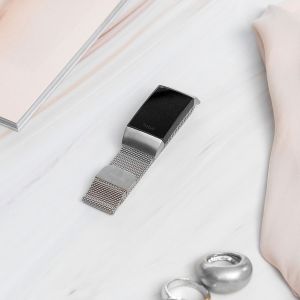 iMoshion Mailändische Magnetarmband für das Fitbit Charge 3 / 4 - Größe M - Silber