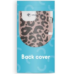 iMoshion Silikonhülle design mit Band für das iPhone 15 Pro - Animal Pink