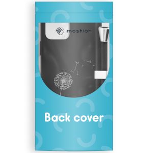 iMoshion Silikonhülle design mit Band für das iPhone 15 Pro - Dandelion Black