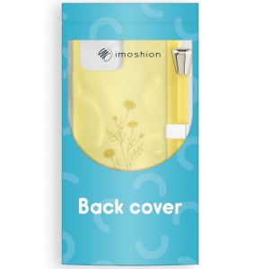 iMoshion Silikonhülle design mit Band für das iPhone 11 - Flower Yellow